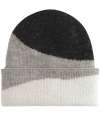 BB532 (B532) Soft Wave Beanie Black / Light Grey / Soft White colour image